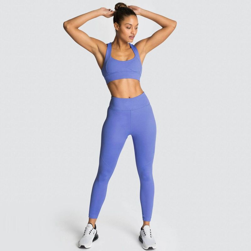 Vrouwen Naadloze Yoga Set Fitness Sport Past Gym Set Sportkleding Shirts Hoge Taille Running Leggings Sport Bh Workout Broek Vrouwelijke
