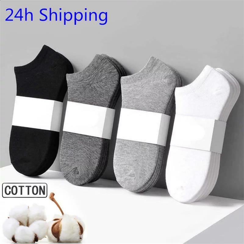 5Pairs/lot Men's Socks Cotton Large High Quality Business Casual Breathable Foot Bath Men's Socks Comfortable Men Large 39-48