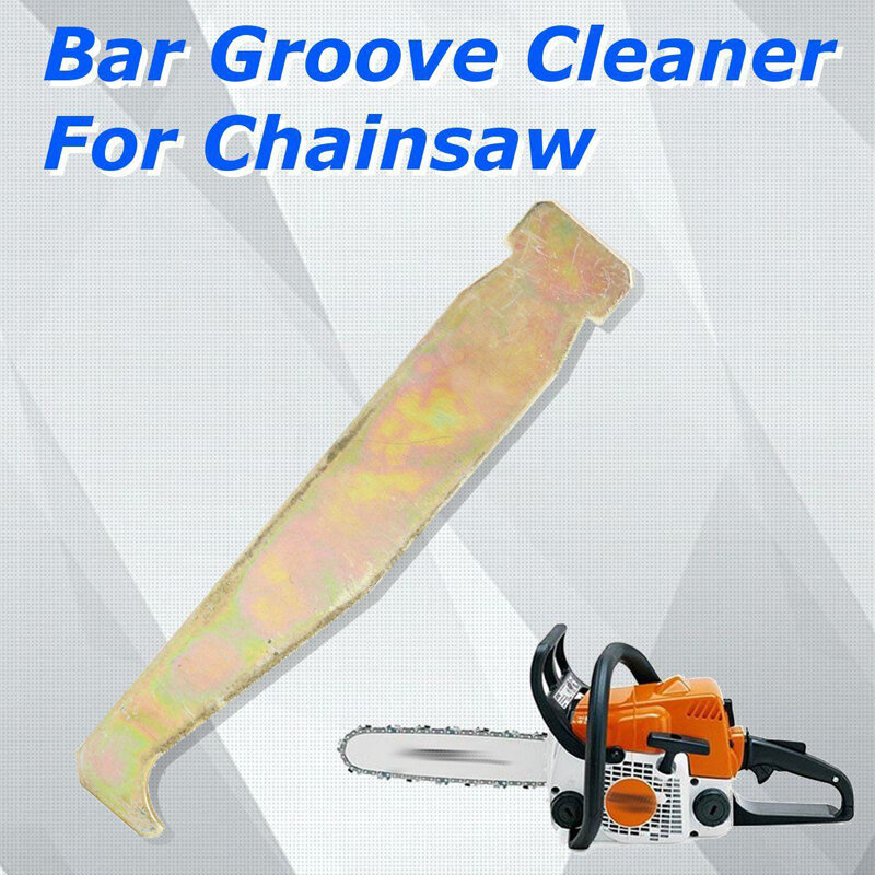 Nieuwe Chainsaw Guide Bar Rail Groove Cleaner Cleaning Tool Past Alle Maten
