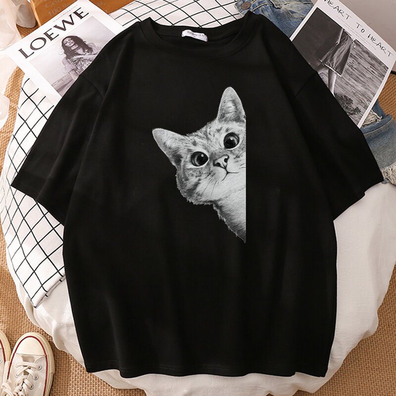Kawaii Gary Katze Druck T-Shirt Mans Lustige Übergroßen Kleidung Mode Atmungs T Shirt Top Vogue Kreativität Männer T-Shirts