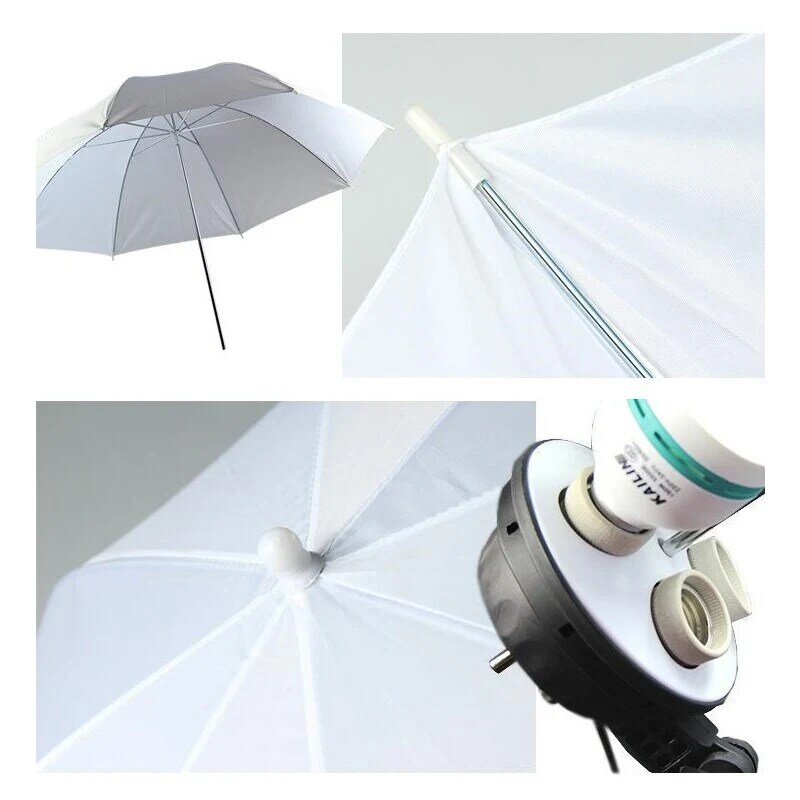 صور استوديو مظلة الفيديو كاميرا شفافة الأبيض التصوير ضوء استوديو الصور فلاش مظلة لينة 33 "83 سنتيمتر