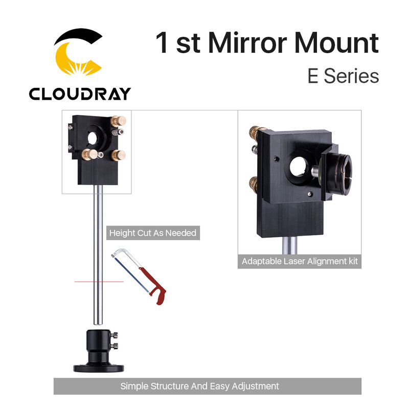 Cloudray C Series CO2 Laser Primo Specchio Montaggio Diametro 25mm per Incisione Laser Macchina Taglio 