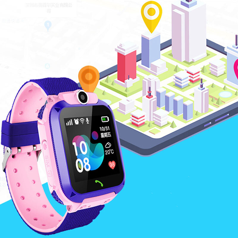 Q12 dziecięcy Smart Watch lokalizator GPS zdalnego bezpieczeństwa SOS otrzymać telefon zwrotny od chroniący przed zgubieniem zdjęcie telefon wodoodporny zegarek dla dzieci prezent dla IOS Android