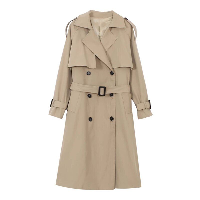 2021 casaco feminino grande tamanho trench coat para a mulher coreano longo casaco mulher blusão outono nova primavera casaco solto manto feminino