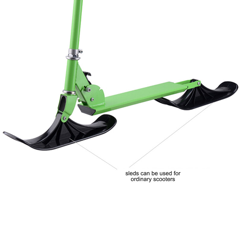 Patinete de patinaje dos en uno, accesorios de esquí en trineo, equipo al aire libre, accesorios para monopatín