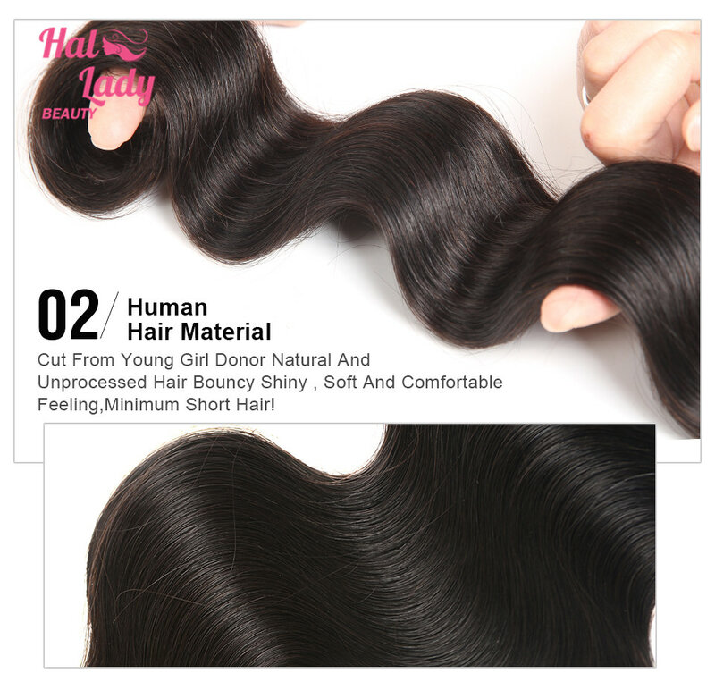 Halo Lady Beauty-extensiones de cabello virgen brasileño, cabello humano liso sin procesar, 30, 32, 34, 36, 38, 40 y 50 pulgadas, 1 paquete 1b