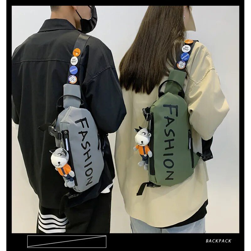 Saco de peito saco de mensageiro masculino multifuncional saco de peito lazer mochila de viagem mochilas na moda masculina e feminina