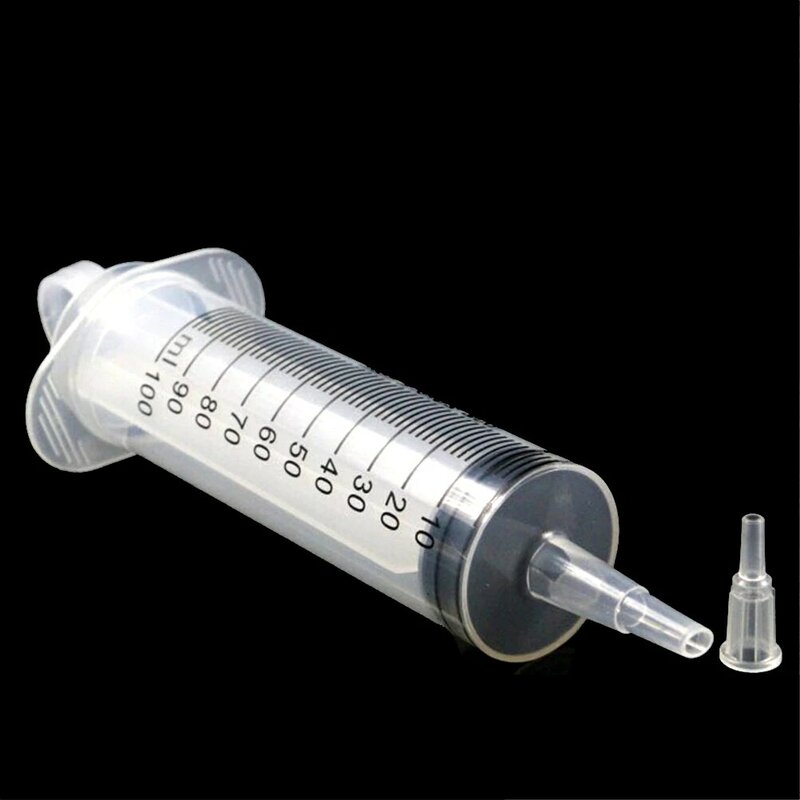 100ml seringa reutilizável grande hidroponia nutriente estéril saúde ferramentas injector de medição cão gato alimentação acessórios