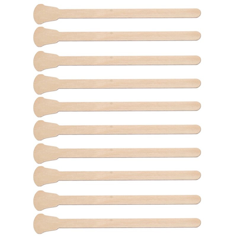 10pcs Disposable Wooden Depilatory Wax Applicator Sticks Spatulas Waxing Tongue Depressors Bulk Beauty Hair Removal Tools