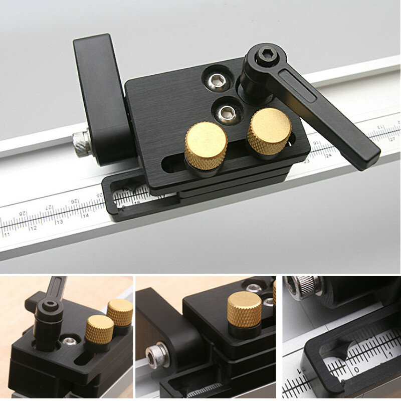 Miter Track Stop Track Limit For T-Slot T-Tracks Stop Chute Limiter Locator Woodworking DIY Manual Tools