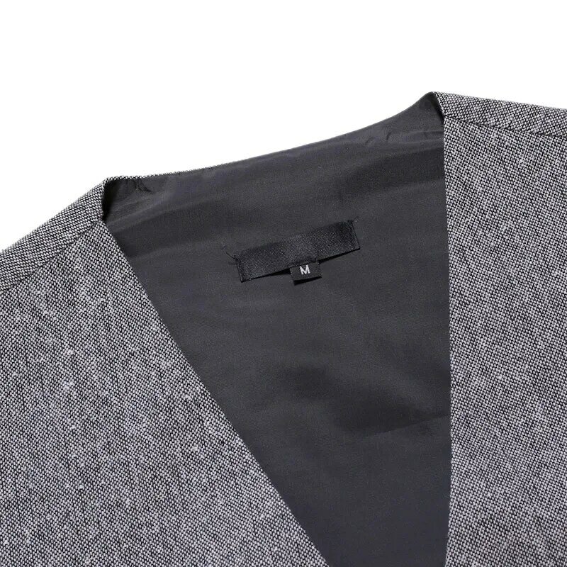 Lançamento colete masculino casaco espinha de peixe jaqueta simples botão j masculino blazer de lã slim fit
