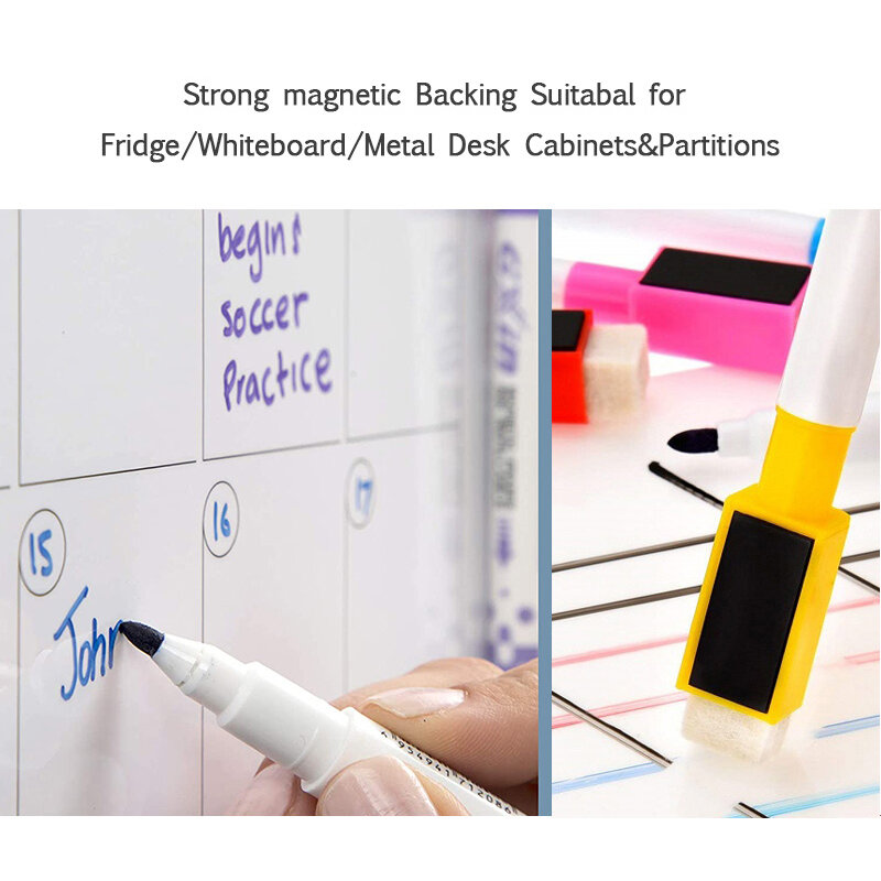 Magnetic Whiteboard Dry Erase Fridge Magnet Erasable White Board Writing Teaching Memo Drawing Calendar A4 Size Wall Stickers