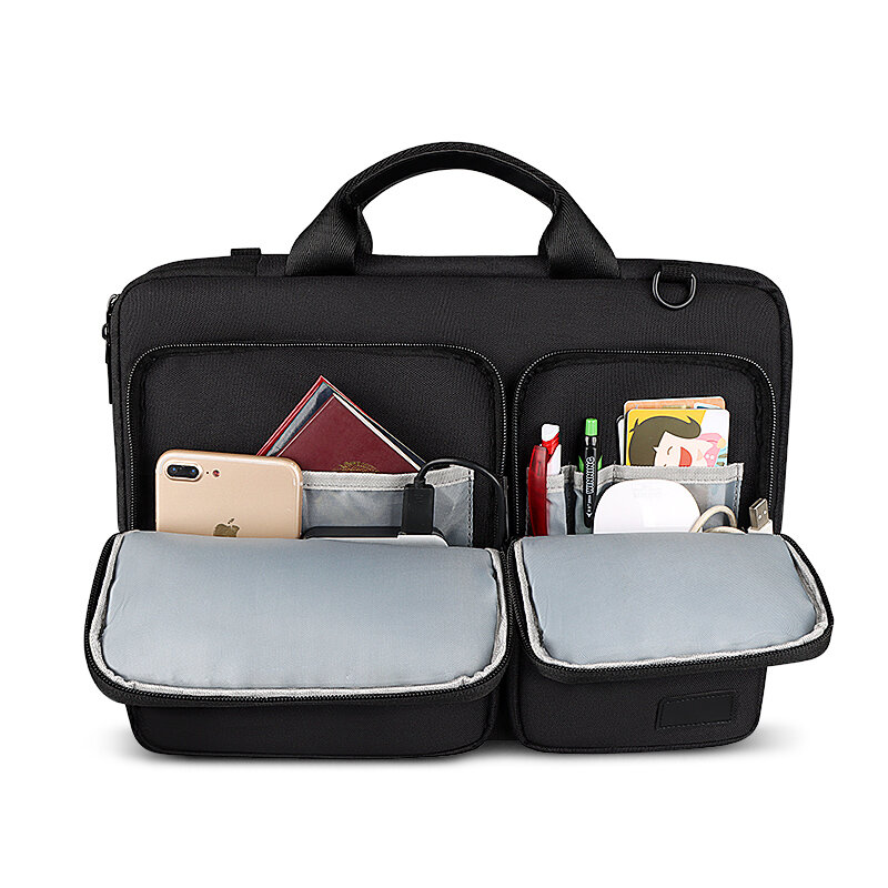 กระเป๋าแล็ปท็อปกันน้ำ13.3 14 15.6 16นิ้วโน้ตบุ๊คสำหรับ Macbook Air Pro กระเป๋าถือผู้หญิงผู้ชายกระเป๋าเอกสาร