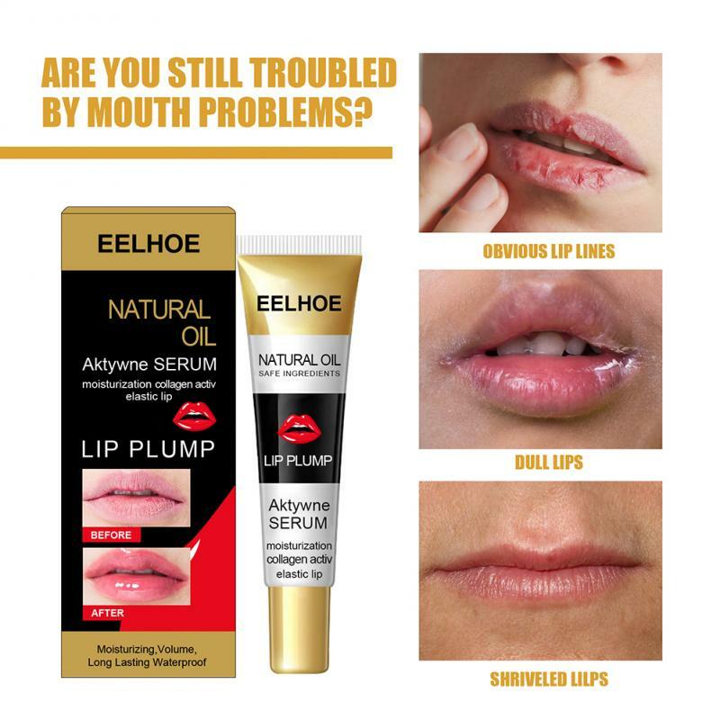 1Pc Sexy Plump Lip Plumper Lasting Moisturizing Lip Gloss Lips Repairing Reduce Fine Lines Lip Balm Cosmetics Lipstick TSLM1