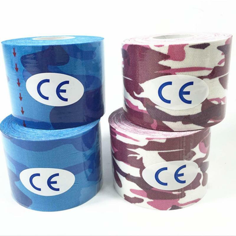 Kinesiologie Tape 2,5 cm * 5m Athletisch Band Sport Recovery Band Umreifung Gym Fitness Tennis Running Knie Muscle Protector # ED