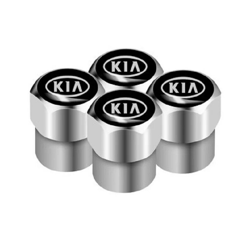 4 pcs Car valve leak-proof cover accessories For Kia Ceed Rio Sportage R K3 K4 K5 Ceed Sorento Cerato Optima 2015 2016 2017 2018
