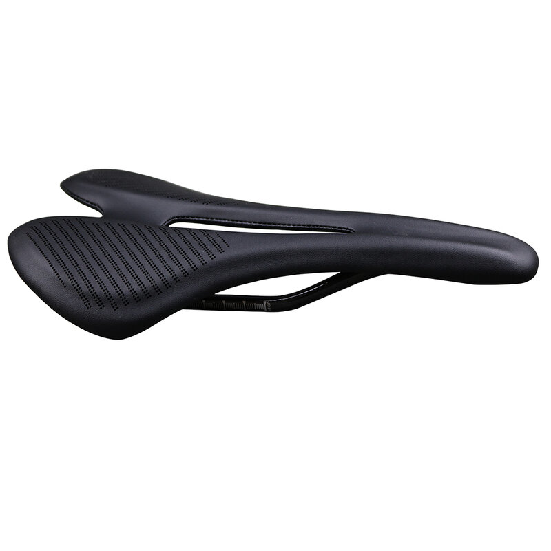 Sillín de fibra de carbono para bicicleta de montaña, almohadillas de carbono 3k T800, cojines de cuero ligero, 139g