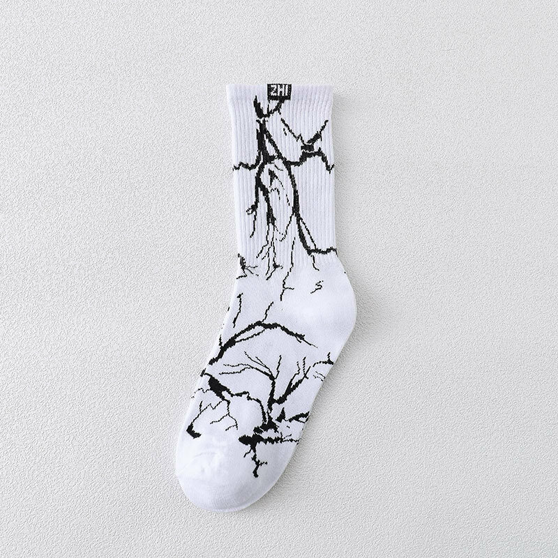 New Socks Pure Cotton New Korean Version of The Spring and Summer Four Seasons Sports Socks Street Skateboard College Style