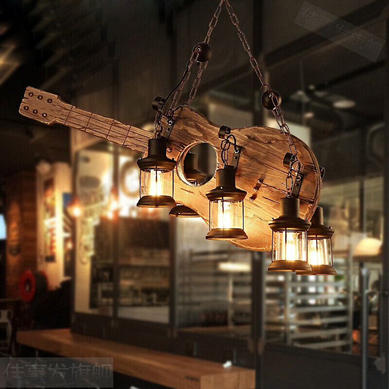 Vintage anhänger licht Retro Holz lampe schiff lampenschirm Industrielle licht für Cafe bar restaurant dekoration Suspension Lamparas