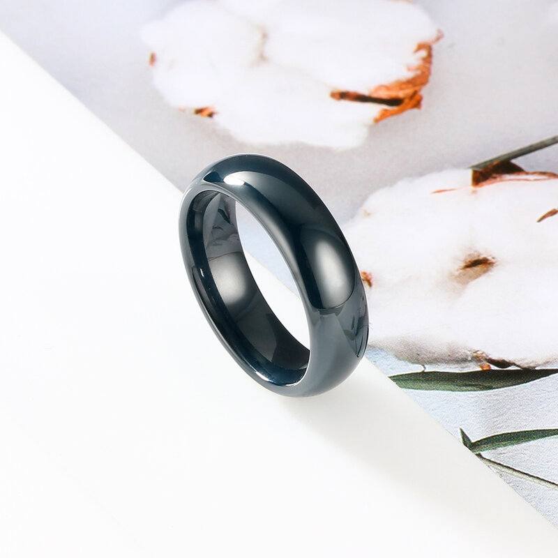 2021 트렌드 무료 배송 세라믹 패션 반지, 여성 남성 멋진 손가락 반지 깊은 세라믹 반지 간단한 클래식 반지