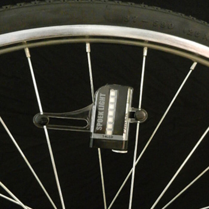 Tráfico 14 LED de la motocicleta de la bicicleta ciclismo de rueda de bicicleta señal neumático con luz 30 cambios fría rueda señal bicicleta luz de tráfico