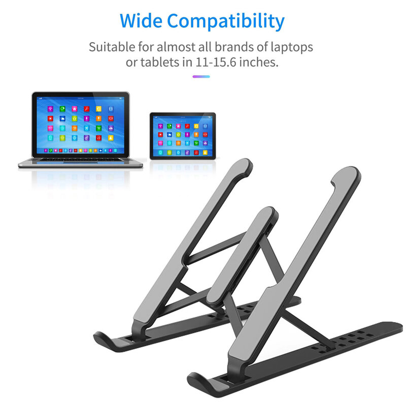2021 Notebook Foldable Laptop Holder Stand Non-Slip Foldable Tablet Holder For Macbook Pro IPad Laptop Accessories Stand Hot #