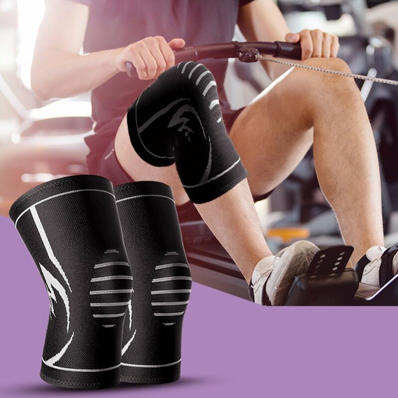 Ginocchiere in maglia ginocchiere in Nylon resistente ginocchiera protezioni sportive ginocchia Ultra sottili supporto ginocchiera di sicurezza
