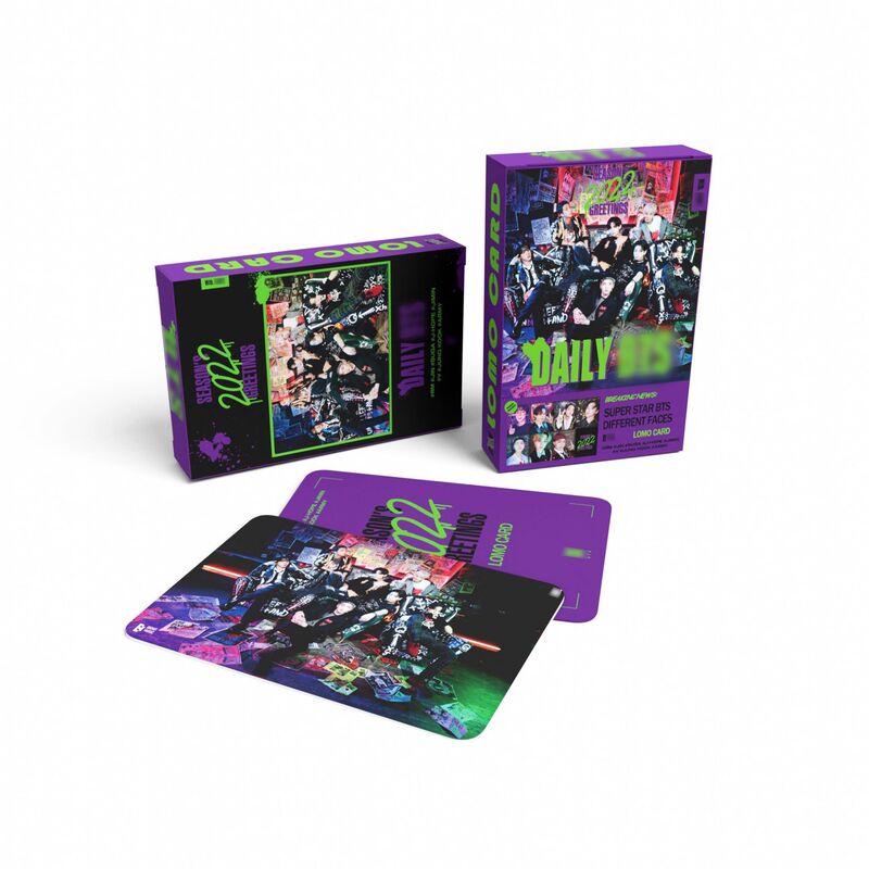 2022 55 unids/set/set Kpop Bangtan Boys SEASON'S GREETINGS postal, nuevo álbum Lomo Card tarjetas fotográficas coreanas para fanáticos de las postales