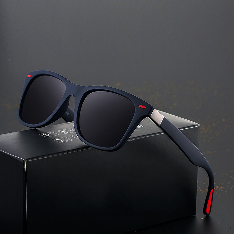 2020 브랜드 디자인 클래식 편광 선글라스 남성 여성 운전 사각 프레임 태양 안경 남성 음영 고글 UV400 Oculos De Sol