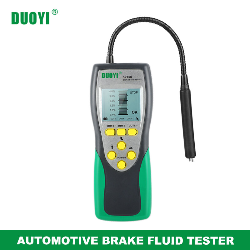DUOYI – testeur de liquide de frein automobile, DY23/DY23B, Test précis, contrôle de la teneur en eau du fluide de frein automobile, qualité d'huile universelle, DOT 3/4/5