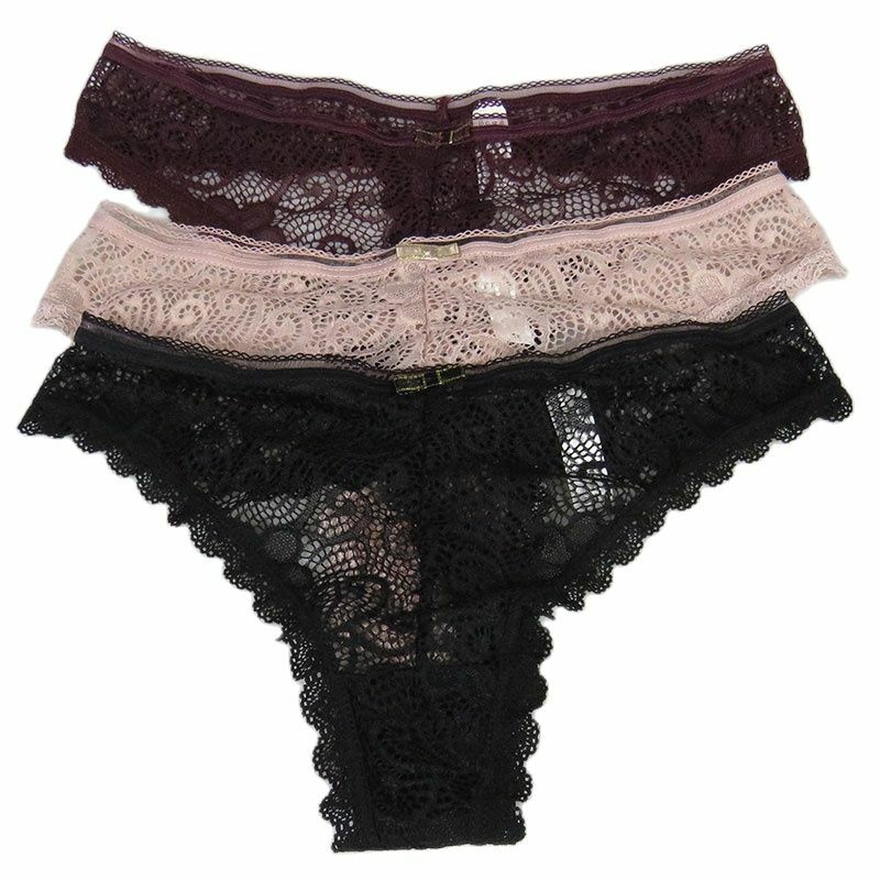 New Leggings Women's Pants Transparent Panties For Woman Underwear Sexy Lace Breathable Soft Lingerie Female Underpants 3 Pcs