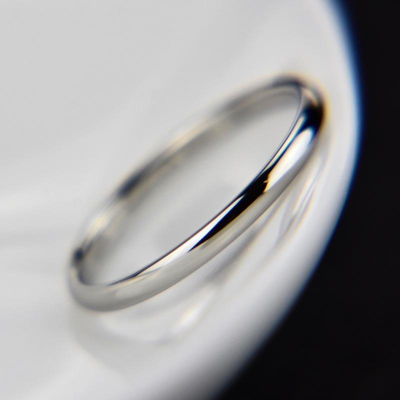 1ขายร้อน2มม.แหวนหญิงเครื่องประดับRose GoldแหวนสแตนเลสสุภาพสตรีElegant Squareแหวนหาง