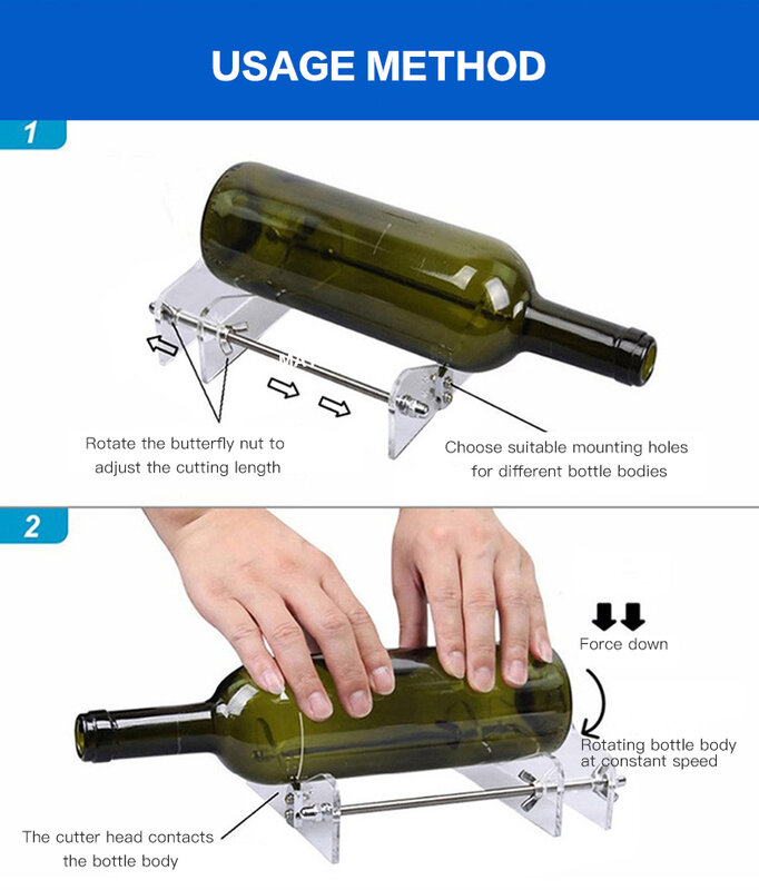 Cortador de garrafa de vidro profissional, para cortar garrafas de cerveja, ferramenta diy, máquina de corte de copo de vinho
