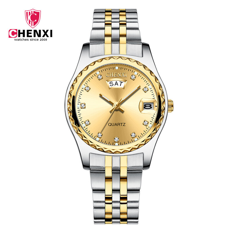 Vrouwen Quartz Horloges Luxe Merk Roestvrij Staal Zakelijke Horloge Dames Waterdichte Gouden Armband Horloge Vrouwen Klok Geschenken