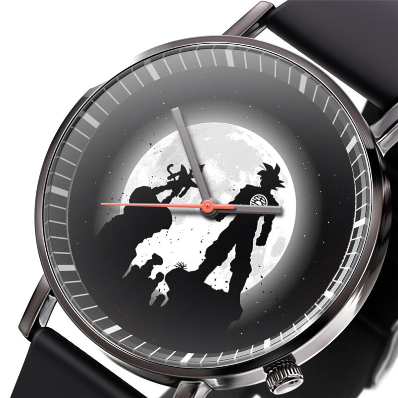 Diy relógio de dragão personalizado da moda, desenhos animados mão foto personalizada logotipo horas nome envio direto masculino feminino macaco relógio de quartzo