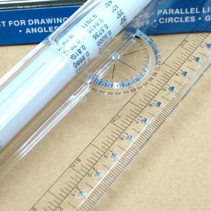 Многоцелевой прозрачный метрических параллельно рисунок прокатки Измерительная Линейка Инструмент