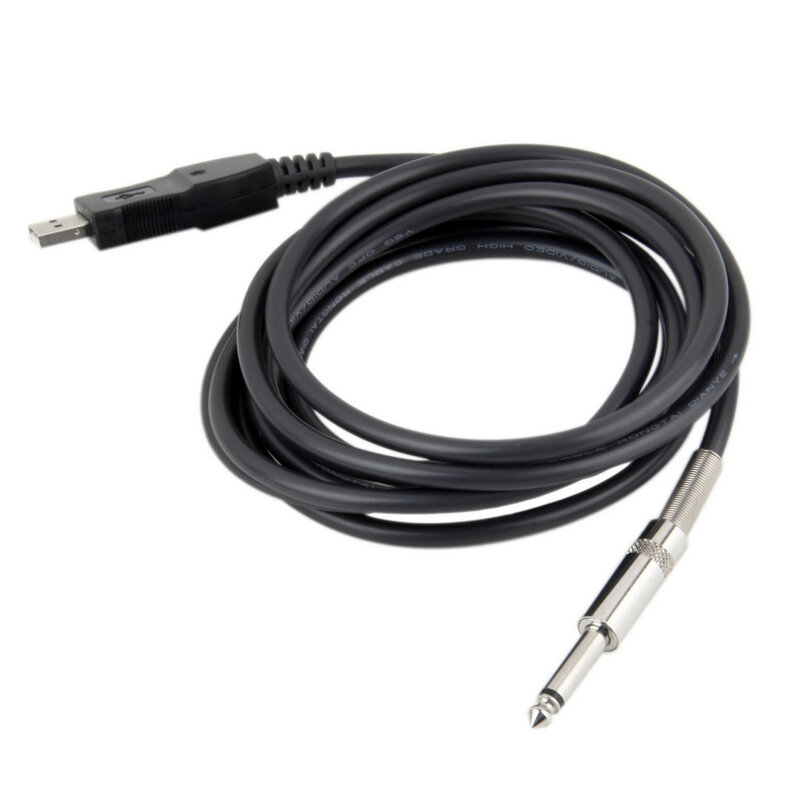 Cable de instrumento de conexión USB a Jack de 1/4mm, 3M, 6,3 ", 1 piezas, envío directo, nuevo
