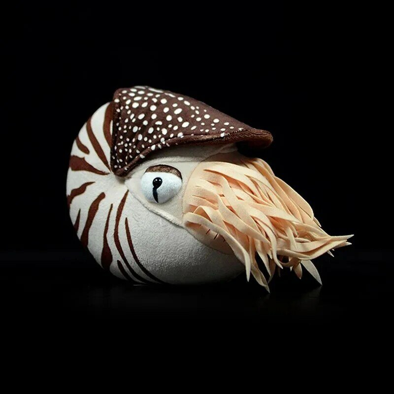 Peluche de Nautilus realista para niños, juguete de animales de peluche de 18x20cm, de la vida Real, con cámara, regalo