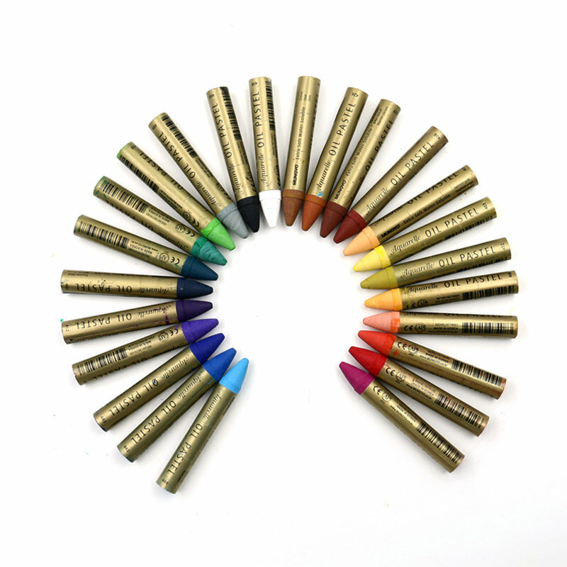 Mungyo-Juego de crayones solubles en agua de colores, palo de pintura al óleo, palo de dibujo artístico nacarado, 12/24 MAO, 1 Set