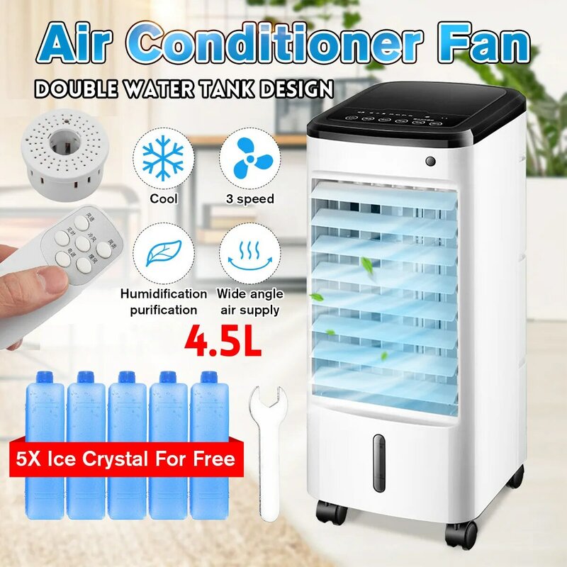 220V Household Air Conditioning Fan Cooling Refrigeration Fan Cold  Water-cooled Electric Portable Mini Floor Air Conditioner