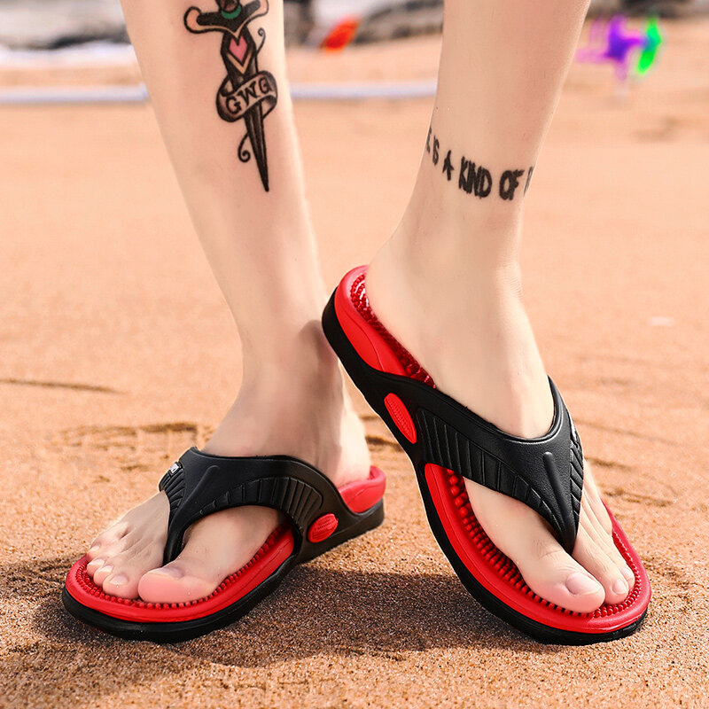 Infradito da uomo WOTT pantofole moda sandali Casual da spiaggia scarpe estive per uomo pantofole esterne taglia grande 40 ~ 46 zapatos hombre