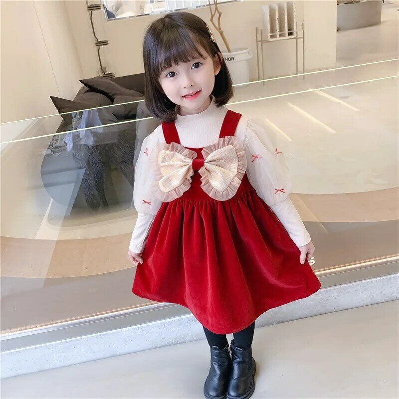 Crianças bebê roupas para meninas primavera outono manga longa bonito terno  menina conjunto de roupas para 1 2 3 4 5 6 anos
