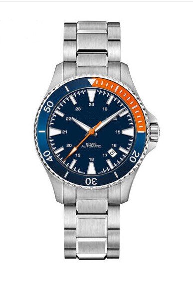 H82345141-reloj suizo de cuarzo azul marino para hombre, pulsera de cuarzo azul marino, de negocios, de lujo