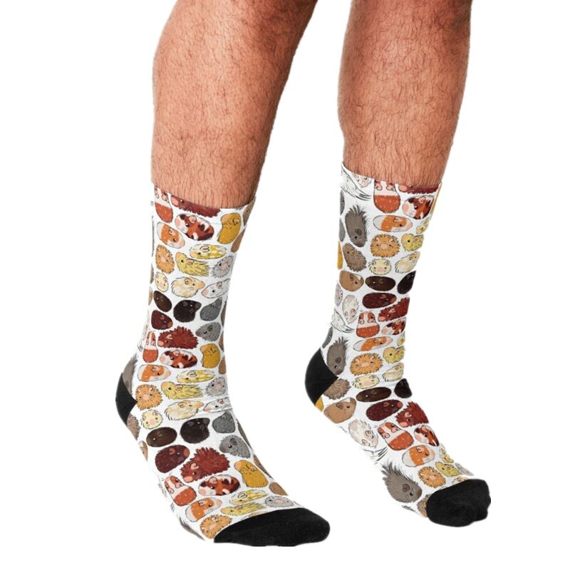 Смешные мужские носки в стиле Харадзюку с принтом морской свиньи, Веселые носки в стиле хип-хоп для мужчин, новинка, повседневные сумасшедшие носки