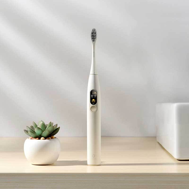 AUG3 (20-3€)Global Version Oclean X โซนิคไฟฟ้าแปรงสีฟันสี LCD IPX7แปรง4โหมด Fast Charge 30วันฟันแปรง
