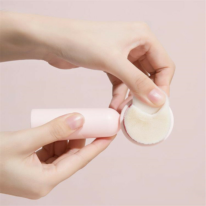 Portable Double Side Silicone Facial Cleanser Brush Soft Hair Face Massage Washing Brush Blackhead Remover Skin Care Tool 20#42