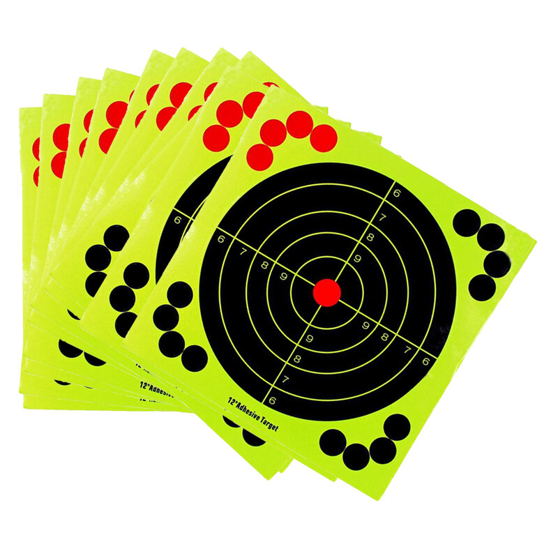 Set of 10 Shooting Targets Reactive Splatter for Shoot Training Accessories