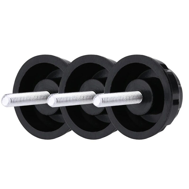 10Pcs Ultralight Vissen Reel Handvat Schroef Caps Voor Spinning Reel Crank Power Opvouwbare Handvat Zwart