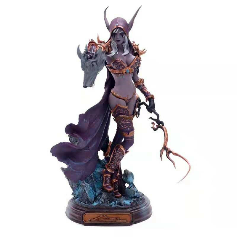 Sylvanas windungner Figure Sylvan tiro con l'arco Queen Arthas Menethil Anime Action Figura modello da collezione World of Warcraft WOW Dota