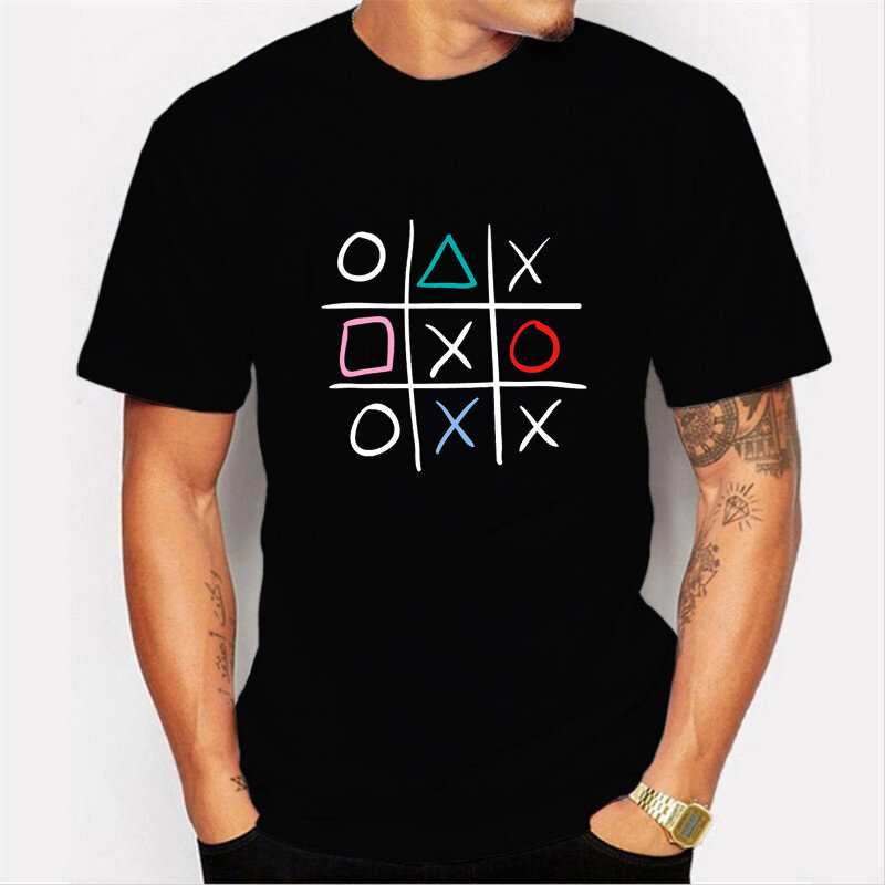 T-shirt pour hommes, estival et ample, personnalisé, avec symbole de maths imprimé, hauts la mode